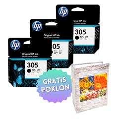 Komplet tinta HP 3YM61AE nr.305 (crna), original, 3 komada + GRATIS POKLON