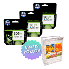 Komplet tinta HP 3YM63AE nr.305XL (boja), original, 3 komada + GRATIS POKLON