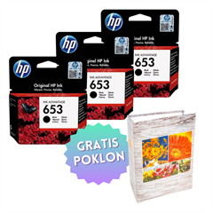 Komplet tinta HP 3YM75AE nr.653 (crna), original, 3 komada + GRATIS POKLON