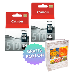 Komplet tinta Canon PG-510 (crna), original, 2 komada + GRATIS POKLON