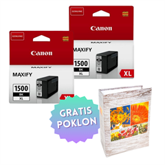 Komplet tinta Canon PGI-1500XL BK (crna), original, 2 komada + GRATIS POKLON