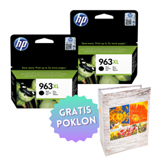 Komplet tinta HP 3JA30AE nr.963 XL (crna), original, 2 komada + GRATIS POKLON