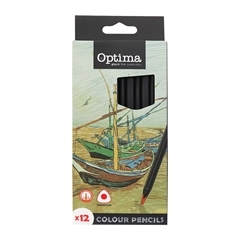Bojice Optima Black Line, 12 komada