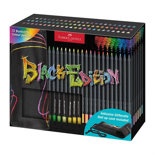 Bojice Faber-Castell Black Edition, u rolni, 72 komada