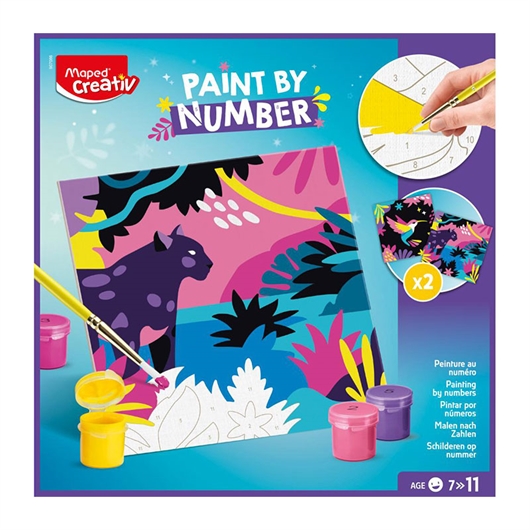 Bojanka po brojevima Maped Creativ Leopard