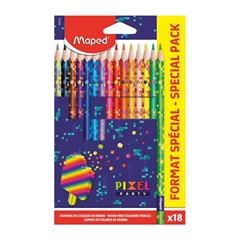 Bojice Maped Pixel Party, 18 komada