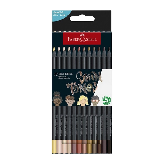 Bojice Faber-Castell Black Edition Skin, 12 komada