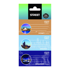 Naljepnice Street Around the world, 9 komada