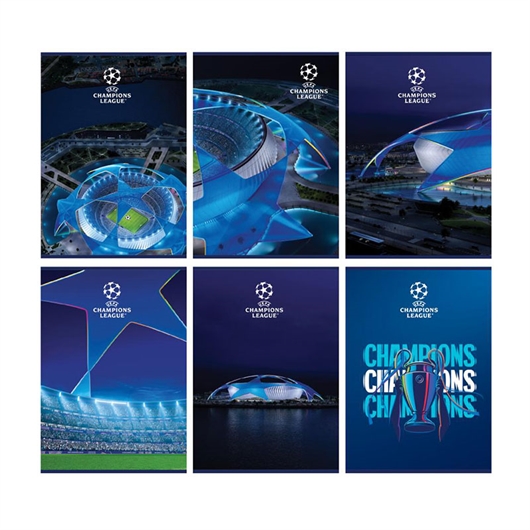 Bilježnica A4 UCL, crte s rubom, 50 listova, sortirano