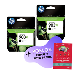 Komplet tinta HP T6M15AE nr.903XL (crna), original, 2 komada + GRATIS POKLON