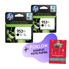 Komplet tinta HP L0S70AE nr.953XL (crna), original, 2 komada + GRATIS POKLON