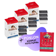 Komplet tinta + foto papir Canon KP-108IN, original, 3 komada + GRATIS POKLON