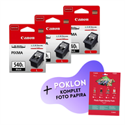 Komplet tinta Canon PG-540L (crna), original, 3 komada + GRATIS POKLON