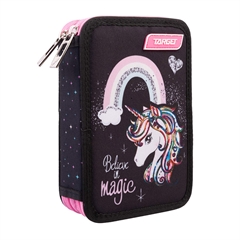 Dvostruka pernica Target Rainbow Unicorn, puna