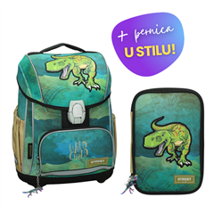 Komplet Street Dino 3: torba + pernica