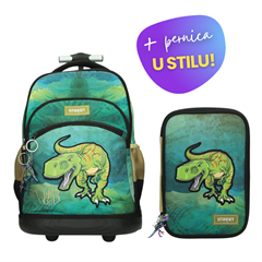 Komplet Street Dino 4: ruksak + pernica