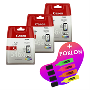 Komplet tinta Canon CL-546 XL (boja), original, 3 komada + GRATIS POKLON
