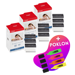 Komplet tinta + foto papir Canon KP-108IN, original, 3 komada + GRATIS POKLON