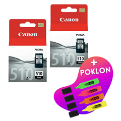 Komplet tinta Canon PG-510 (crna), original, 2 komada + GRATIS POKLON
