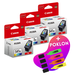 Komplet tinta Canon CL-541XL (boja), original, 3 komada + GRATIS POKLON