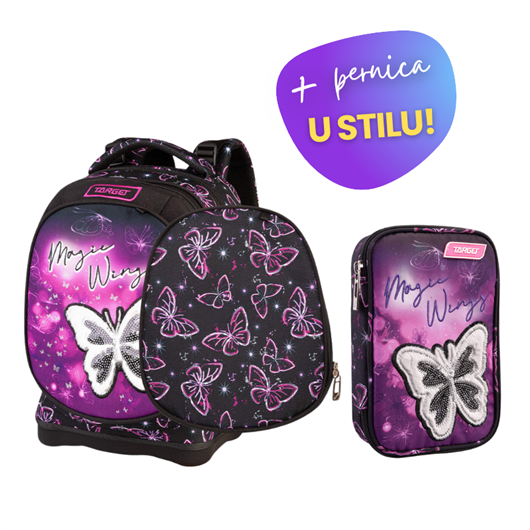 Komplet Target Magic Wings: ruksak + pernica