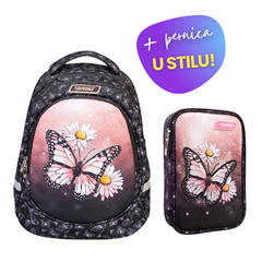 Komplet Target Spring Butterfly: ruksak + pernica