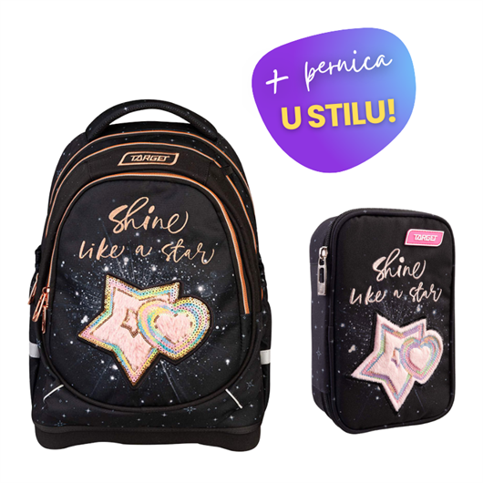 Komplet Target Shining Star: ruksak + pernica