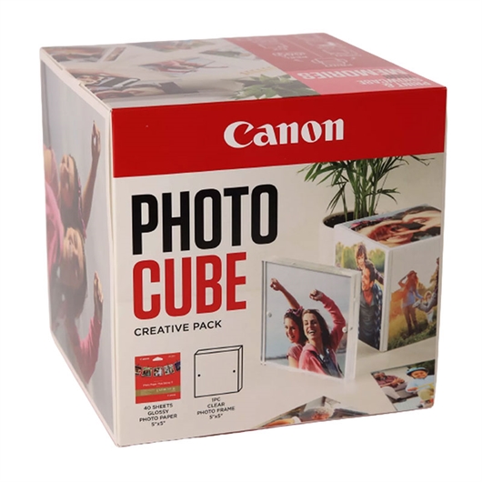 Foto kocka Canon Creative Pack s foto papirom i okvirom, ružičasta