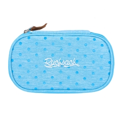 Ovalna pernica Rucksack Only Jumbo Blue Light With Blue Foil Dots