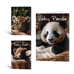 Bilježnica A4 Rucksack Only, Životinje Baby, mali karo 5 mm, 52 lista, sortirano