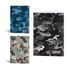 Komplet bilježnica A4 Rucksack Only, Camu1, crte s 9 mm rubom, 52 listova, sortirano, 4 + 1 GRATIS
