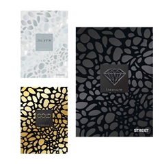 Komplet bilježnica A4 Street Treasures, crte s rubom, 54 listova, sortirano, 7 + 3 GRATIS