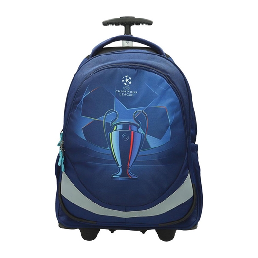 Školski ruksak na kotačima Trolley UEFA Blue