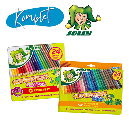 SUPER školski komplet Jolly, 24 + 24 komada