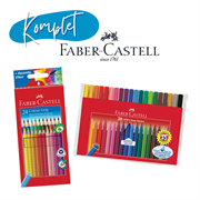 Školski komplet pisaćeg pribora Faber-Castell GRIP, 24 + 20 komada