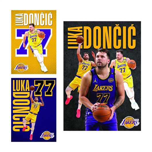 Bilježnic A4, Luka Dončić, mali karo, 54 lista, sortirano