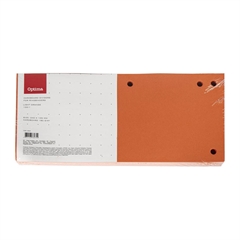 Pregrada kartonska Optima 240 x 105 mm, 100 komada, narančasta