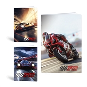 Komplet bilježnica A4 Rucksack Only, Brzina, crte s 9 mm rubom, 52 lista, sortirano, 4 + 1 GRATIS