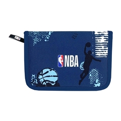 Jednostruka pernica NBA, dva preklopa, prazna