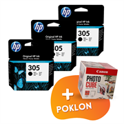 Komplet tinta HP 3YM61AE nr.305 (crna), original, 3 komada + GRATIS POKLON