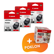 Komplet tinta Canon PG-540L (crna), original, 3 komada + GRATIS POKLON