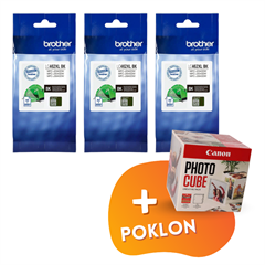 Komplet tinta Brother LC462XLBK (crna), original, 3 komada + GRATIS POKLON