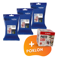 Komplet tinta Brother LC3619XLBK (crna), original, 3 komada + GRATIS POKLON