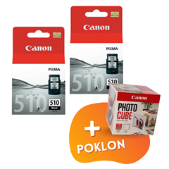 Komplet tinta Canon PG-510 (crna), original, 2 komada + GRATIS POKLON