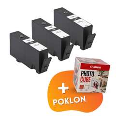 Komplet tinta HP CZ109AE nr.655 (crna), zamjenska, 3 komada + GRATIS POKLON