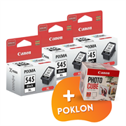 Komplet tinta Canon PG-545 XL (crna), original, 3 komada + GRATIS POKLON