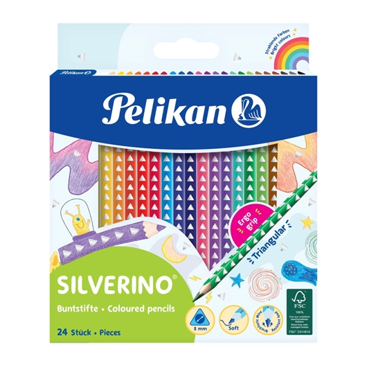 Bojice Pelikan Silverino trokutaste, 24 komada