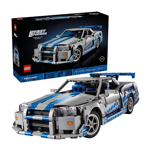 LEGO Technic: 2 Fast 2 Furious auto Nissan Skyline GT-R (R34)