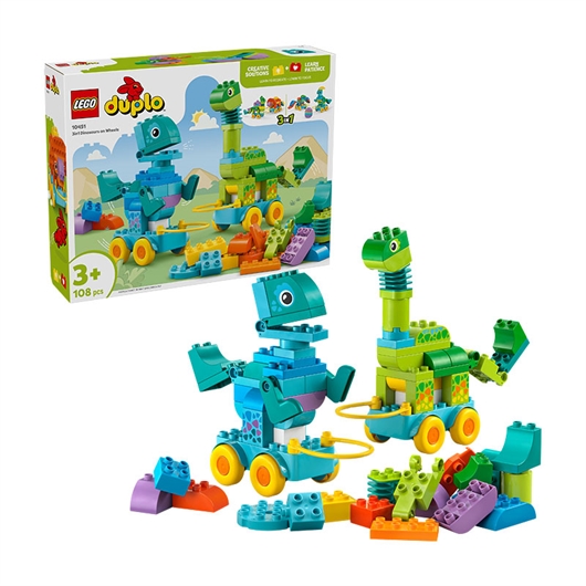 LEGO DUPLO: 3-u-1 dinosauri na kotačima