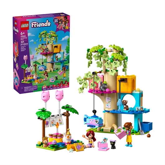 LEGO Friends: Mačji rođendanski tulum i kućica na drvetu